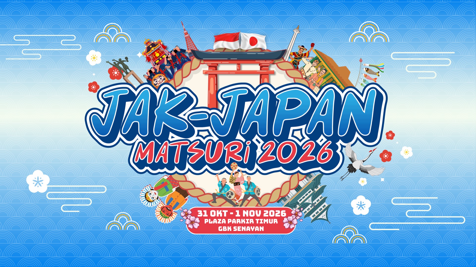 Jak-Japan Matsuri 2026 — 31 Oktober – 1 November 2026, Plaza Parkir Timur, GBK Senayan